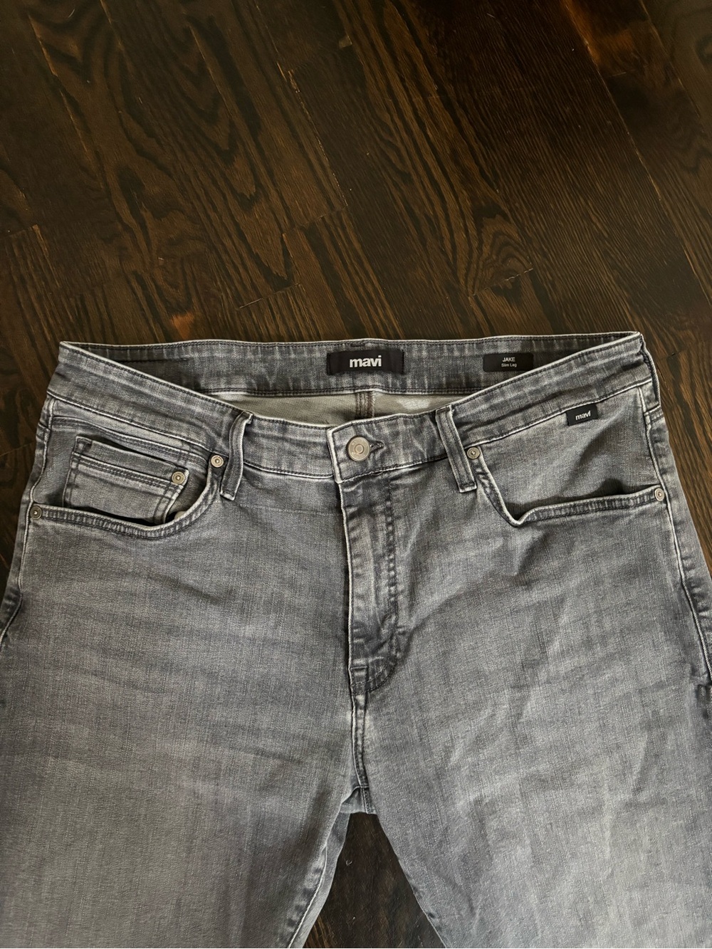 Mavi Men's Gray Slim Straight Jeans